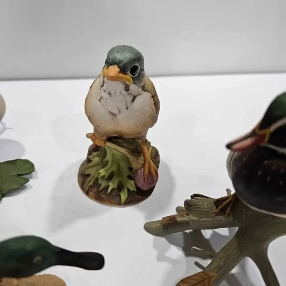 Set of 4 Bird Figurines
